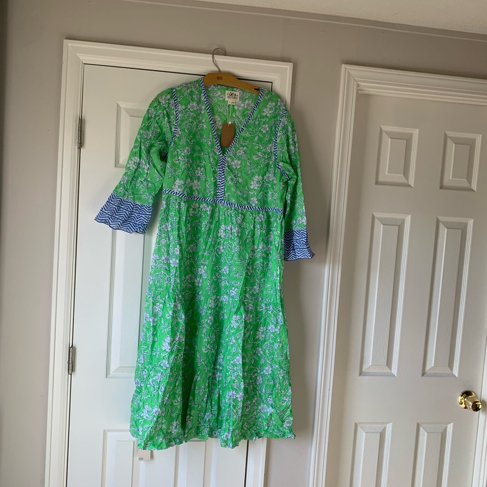 Green Floral Women's Dress